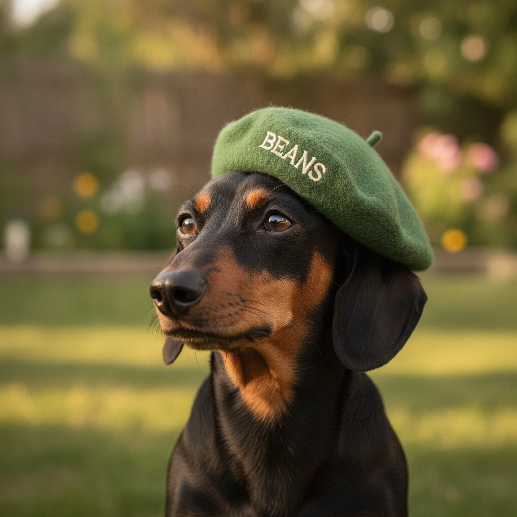 Beans the dachshund