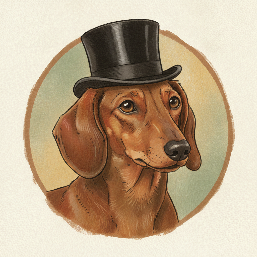 Marshall the dachshund